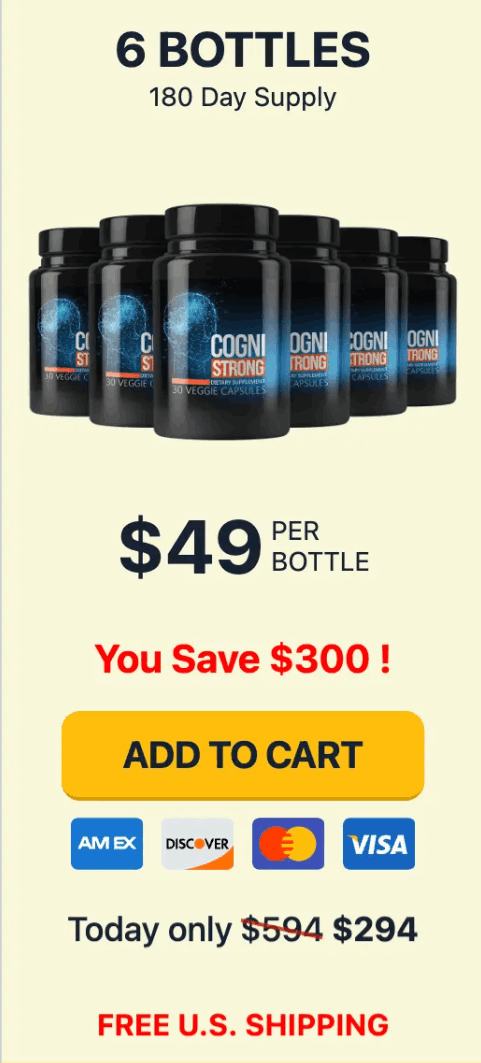 CogniStrong 6 bottle price 